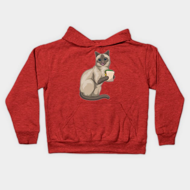 Siamese Sandwich Kids Hoodie by Markus Schnabel